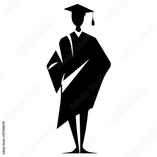 Celebrate Success: Graduation Silhouette for Design Projects