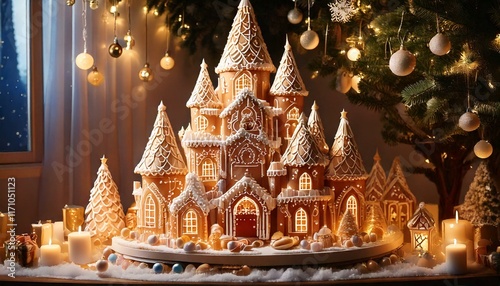 Generated Twinkling fairy lights for a warm and festive atmosphere