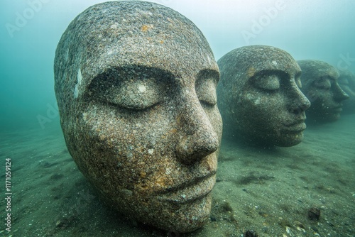 Underwater Stone Sculptures photo