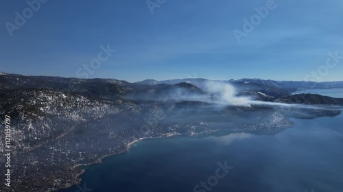 Wallpaper Mural View from the top of a snowy mountain Torontodigital.ca