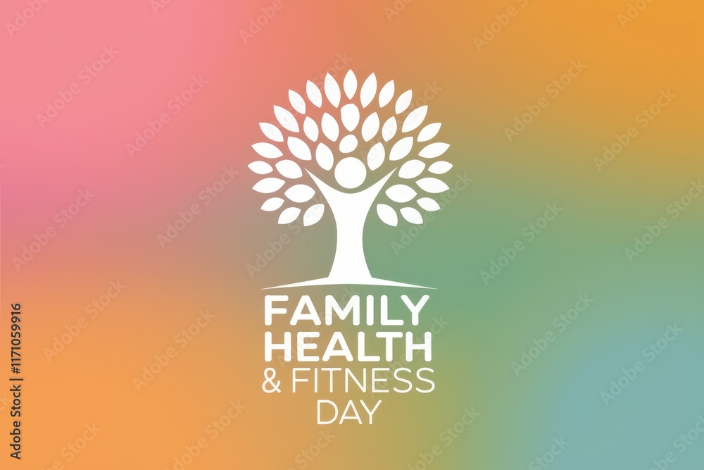 Obraz premium Family Health & Fitness Day: Promoting wellbeing and togetherness through healthy habits.