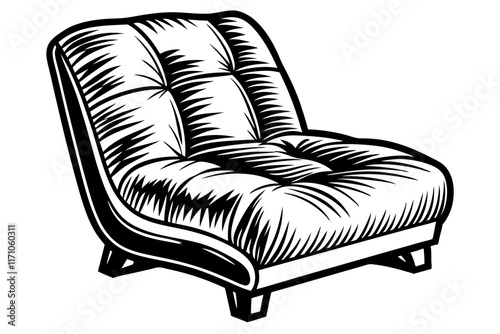 armchair isolated on white