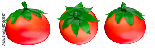 3d render of ripe juicy red tomatoes