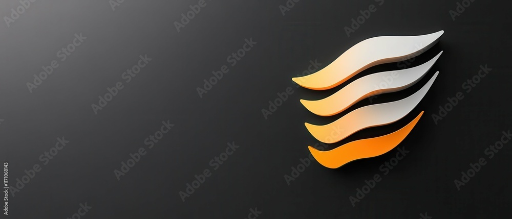 Fototapeta premium Dynamic logo design showcase creative studio digital graphics professional environment close-up view branding concept