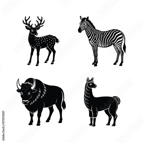 Other Species domestic animal vector silhouette bundle