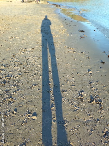 walking on the beach