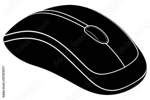 black computer mouse