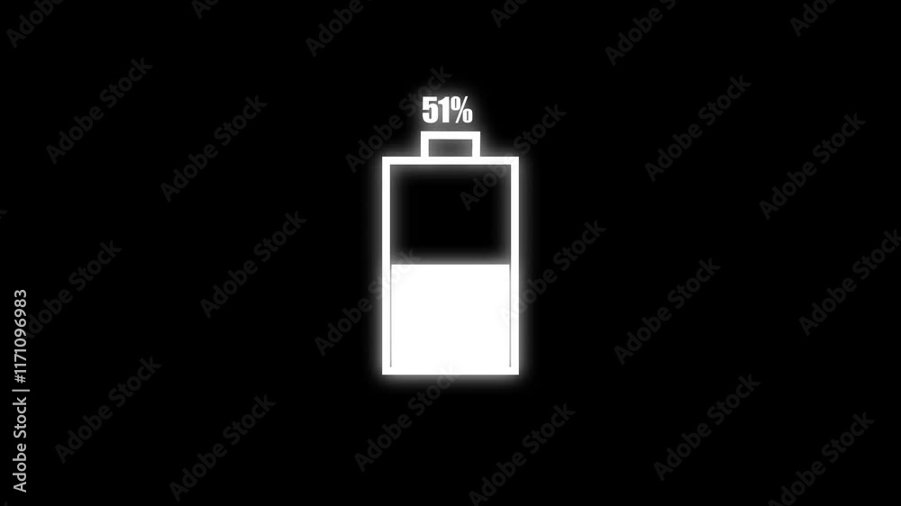 Neon battery charging icon animation. Neon battery fast charging. Shiny flash animated battery icon. Running from a low to a full cell phone battery. Neon battery charging icon animation. Neon battery fast charging. Shiny flash animated battery icon. Running from a low to a full cell phone battery.
