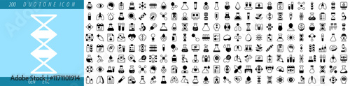 Genetic Duotone Editable Icons set