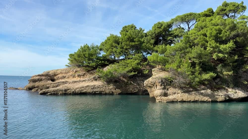 Beautiful view of the Adriatic sea bay. Beautiful view of the Adriatic sea bay.
