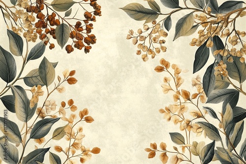 Delicate floral arrangement with muted tones creating serene bac