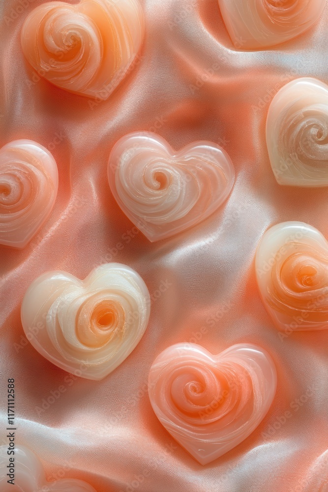 Close up of a pink and white heart shaped candy Close up of a pink and white heart shaped candy