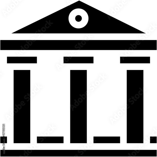 Vector Icon Museum, Landmark, Pantheon, Monuments, Cultures