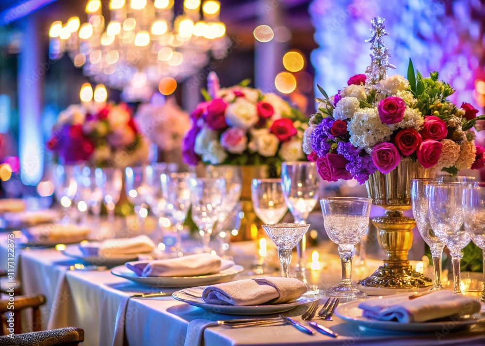 Sharp Focus Premier Event: Elegant Table Setting with High-End Details Sharp Focus Premier Event: Elegant Table Setting with High-End Details