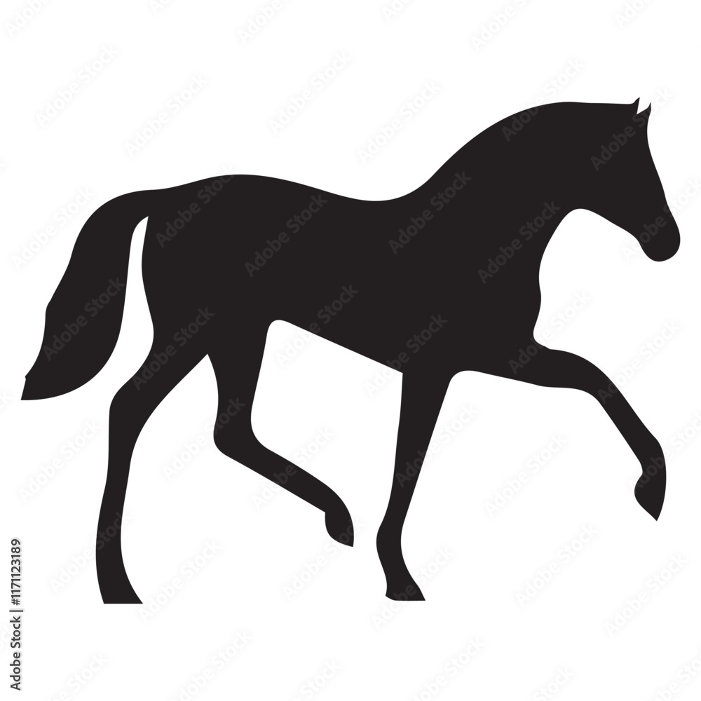 Obraz premium horse silhouette vector, 