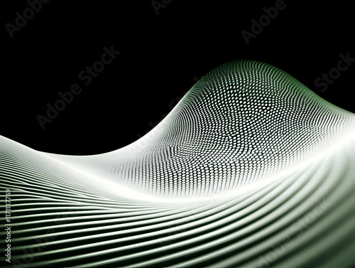 Abstract 3D Wave Background