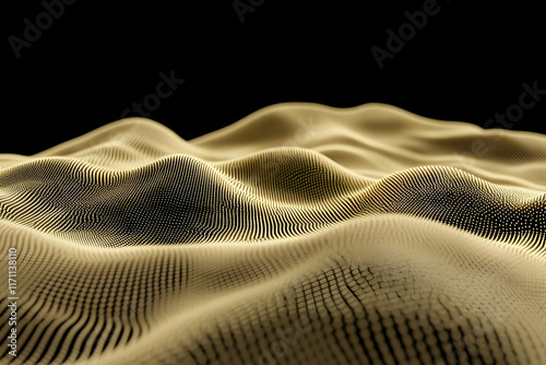 Golden Abstract 3D Background