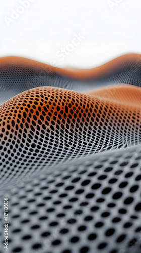 Abstract 3D Background: Perforated Waves