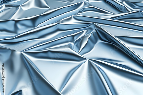 Silver Drape 3D Render