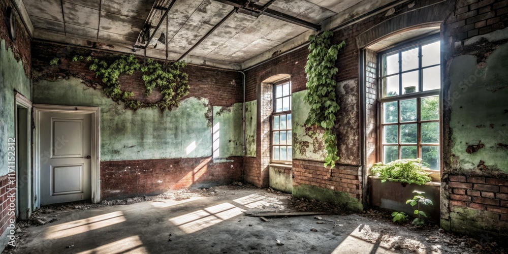 Dark secrets hidden within: raisin noir building's mysterious interior explored through urban photography.