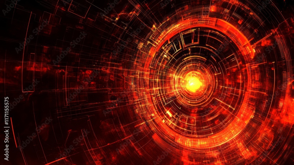 Fototapeta premium Abstract High Contrast Technology Background
