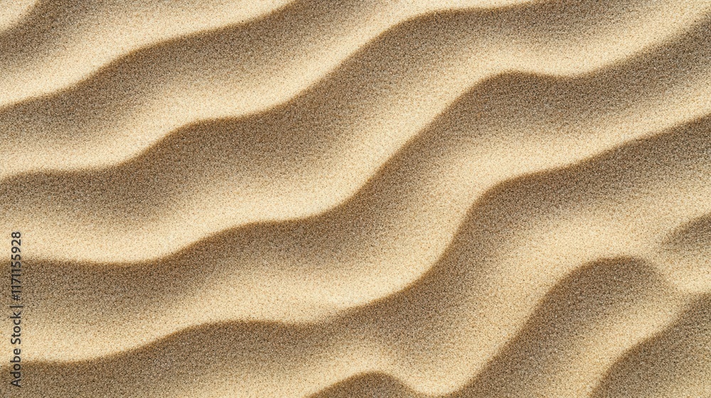 Close-up of sand dunes showcasing natural wave patterns and textures. Close-up of sand dunes showcasing natural wave patterns and textures.