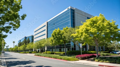 Sunnyvale Campus: Modern Building & Lush Landscaping photo