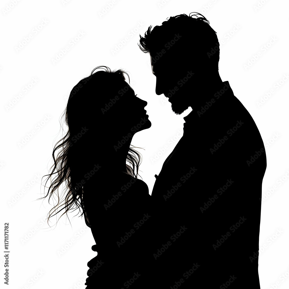 silhouette of a couple silhouette of a couple