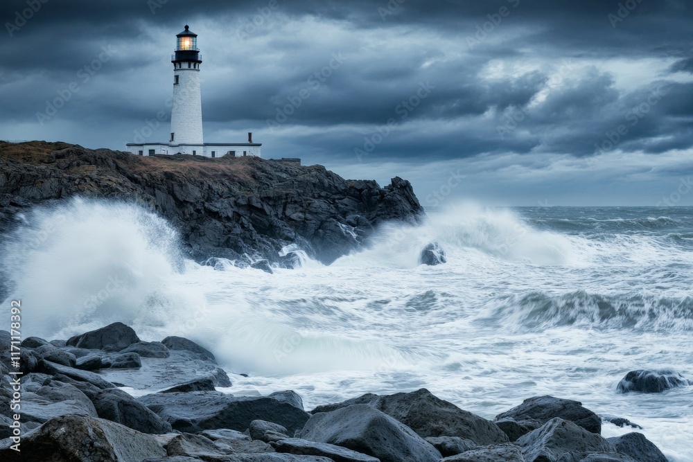 Obraz premium dramatic ocean cliff with waves