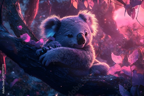 Koala Dreams in Purple Night photo