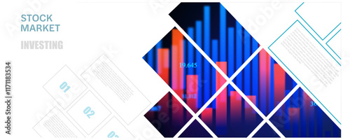 Business growth, investment and finance analytics concept. Infographic elements for presentation templates, flyers, corporate report, marketing, advertising, annual report. Business presentation.