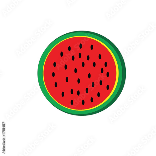 watermelon illustration icon design