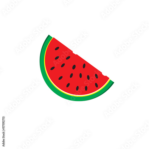 watermelon illustration icon design 