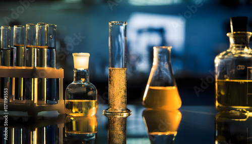 lab chemistry or science research and development concept , laboratory  concept photo