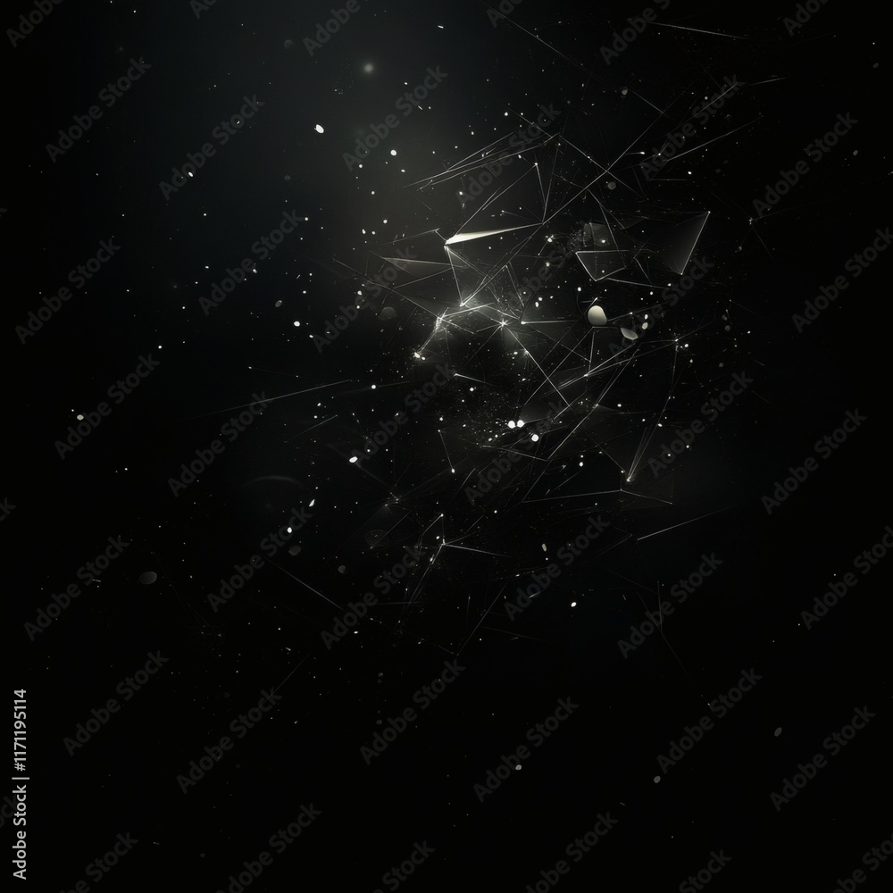 Fototapeta premium Abstract dark futuristic background