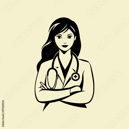 drawing of a female doctor 4