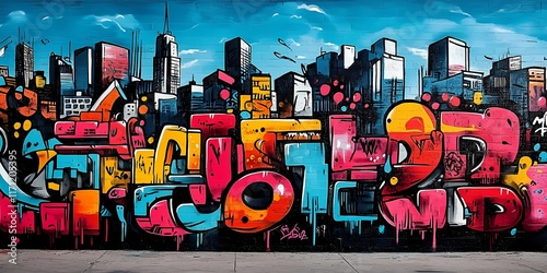 Retro Urban Art: Vintage Graffiti Pattern