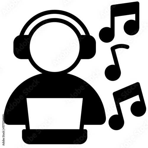 Listening Music Icon