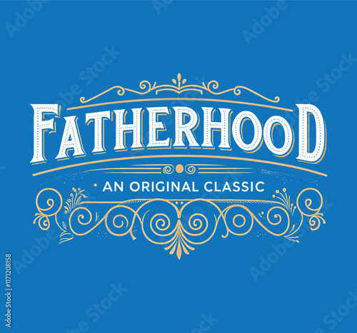 fatherhood, best father typography vector design