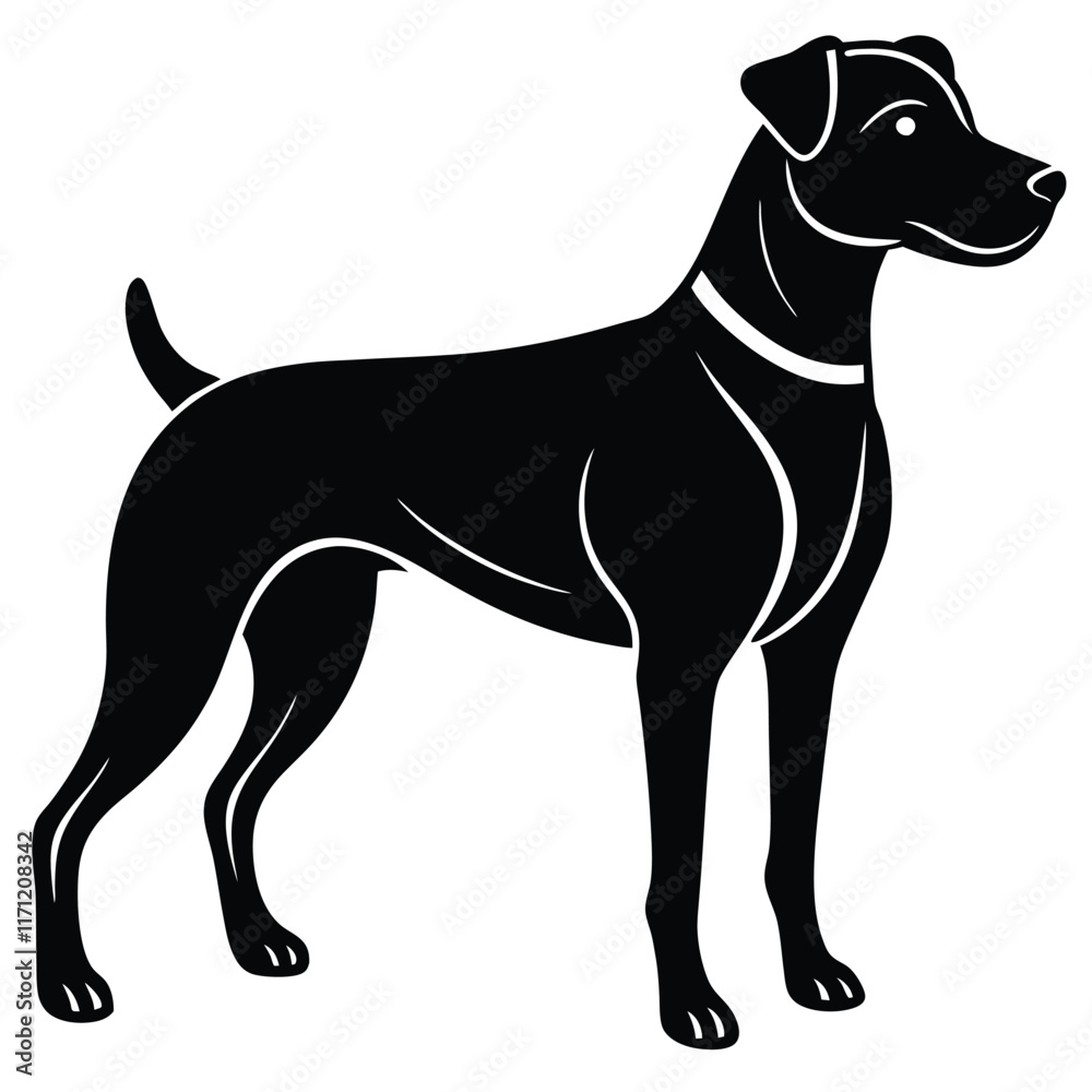 vector black and white dog vector black and white dog