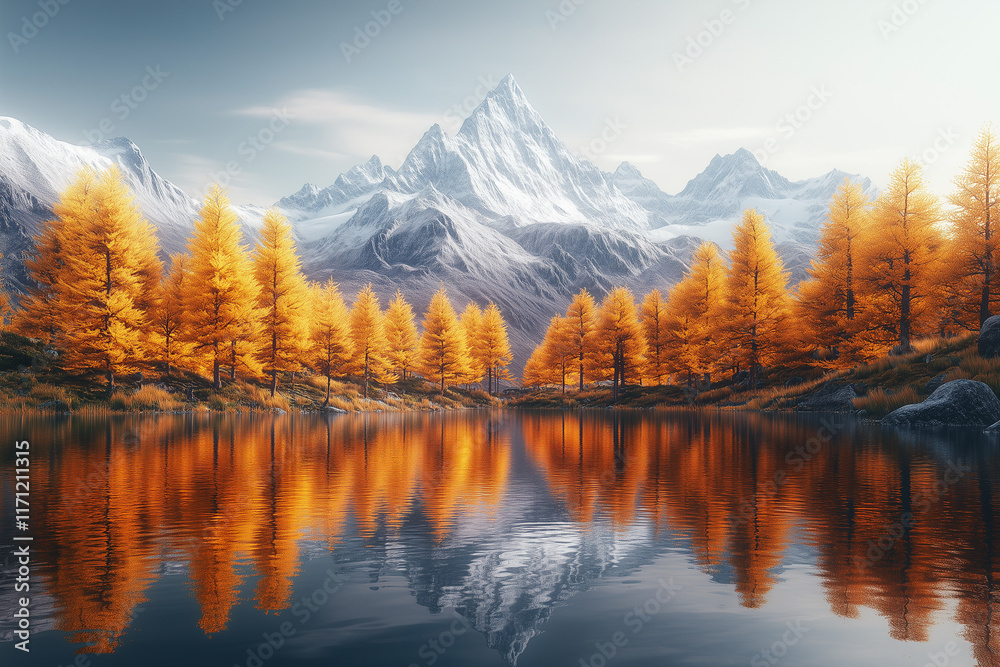 Fototapeta premium lake in the mountains