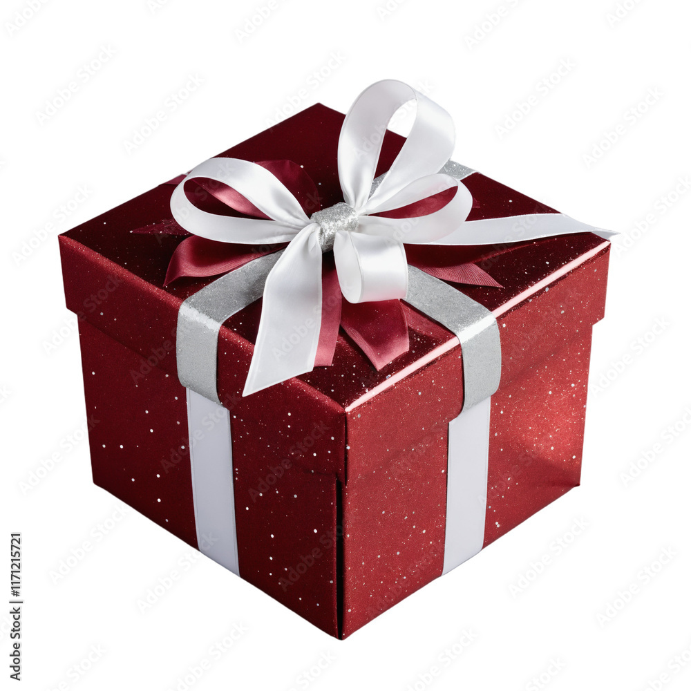 Obraz premium Gift Box With Ribbon PNG Transparent Isolated Background