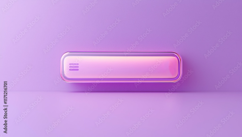 Abstract Purple Glass Button with Menu Icon Minimalist Tech UI Design Element Abstract Purple Glass Button with Menu Icon Minimalist Tech UI Design Element