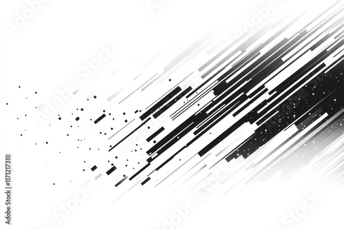Dynamic abstract black and white motion graphic design photo