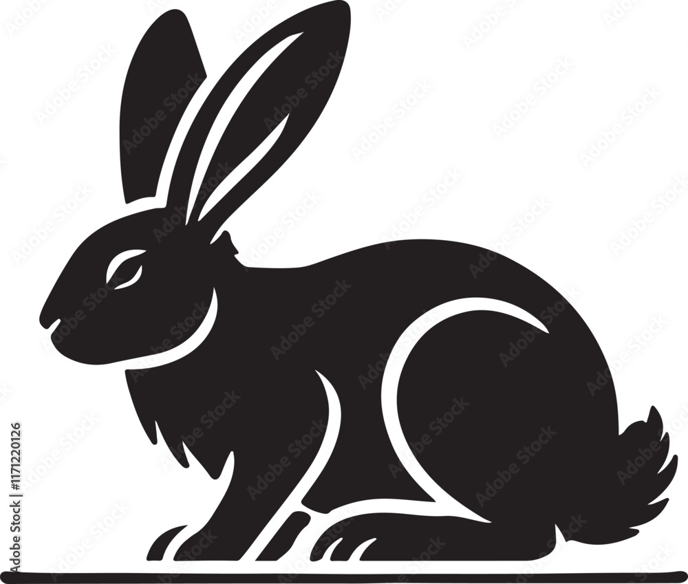 Obraz premium rabbit silhouette