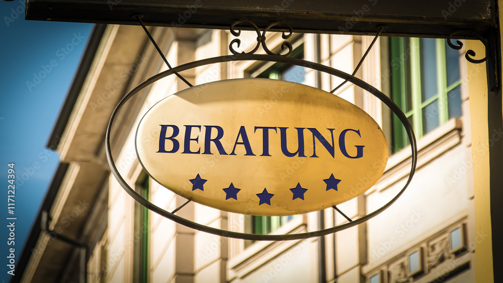 Obraz premium Signposts the direct way to Consulting