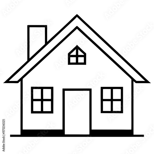 home silhouette vector illustrator  photo