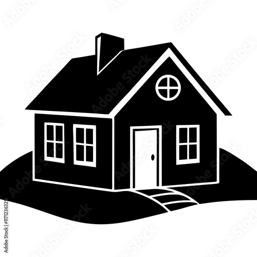 home silhouette vector illustrator 