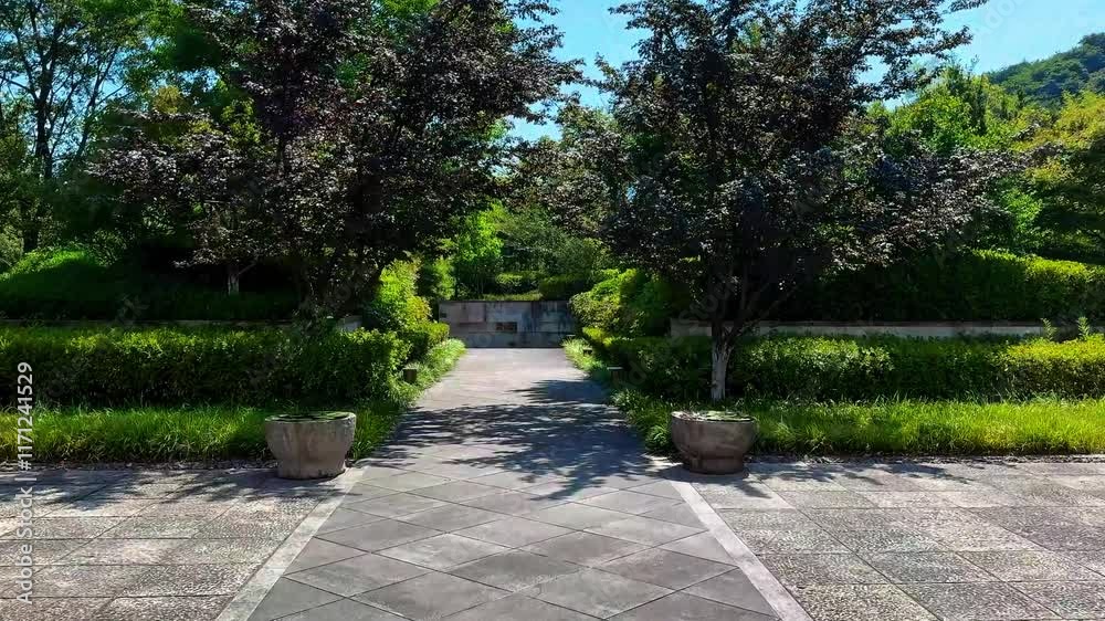 The scenery of the ancient garden hotel in Shaoxing City, Zhejiang Province The scenery of the ancient garden hotel in Shaoxing City, Zhejiang Province