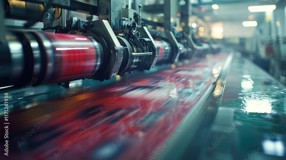 High-Speed Printing Press in Action: A Glimpse into the Modern Printing Industry High-Speed Printing Press in Action: A Glimpse into the Modern Printing Industry